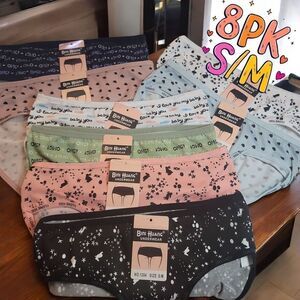 Women's Assorted Cotton Underwear 8-Pack NWT